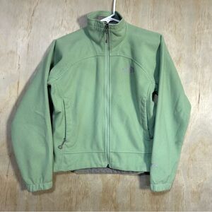 The North Face Fleece Windwall Jacket Mint Green Gorp Outdoors Hike Ski Women XS